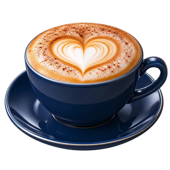 Cappuccino w niebieskiej filiżance — przykładowa nagroda